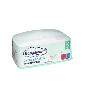 Babydream Bebek Islak Mendil Çok Hassas Cilt, Aloe Veralı 80'li