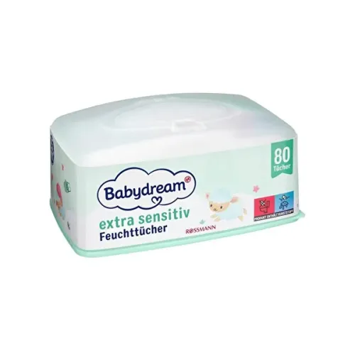Babydream Bebek Islak Mendil Çok Hassas Cilt, Aloe Veralı 80'li
