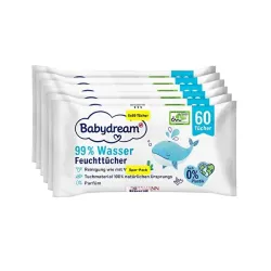 Babydream Islak Mendil Yüzde 99 Su 6x60'lı
