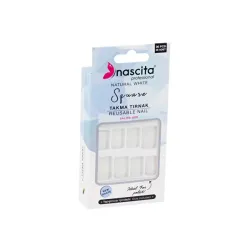 Nascita Square Takma Tırnak 140 Natural White 36'lı